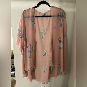 Cactus western kimono